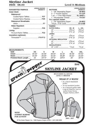 Skyline Jacket pattern GP506