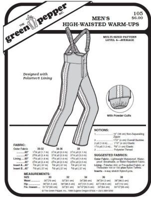 Warm-up pant pattern f. men GP105