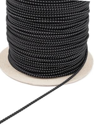 Elastische Kordel mit Reflexfäden, rund, 3mm, starker Zug
