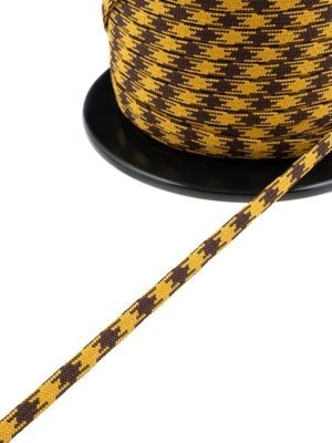Shoelace-cord, flat, soft, polyester, 7mm
