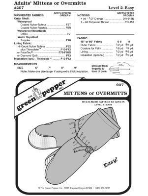 Overmitts for adults, waterproof or insulated, GP207