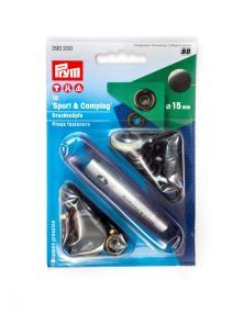 Druckknöpfe Sport+Camping, 15mm, brüniert, Prym 390200