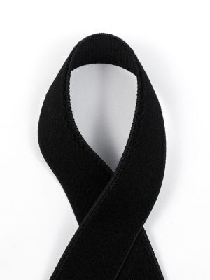 Elastic braid with soft finish, 25mm