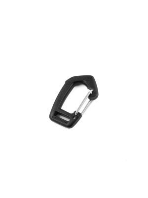 Carabiner-hook with webbing loop, 10mm, Duraflex