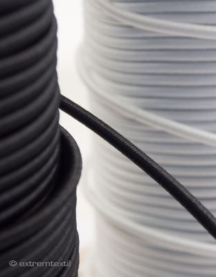 Elastic cord, round, 3mm, strong retraction