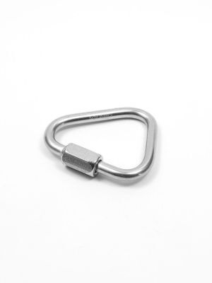 Screw gate connector, Delta, stainless steel, 27mm