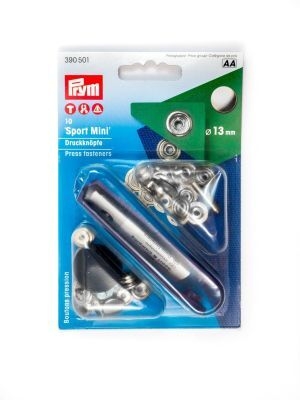 Druckknöpfe Sport+Camping Mini, 13mm, silber, Prym 390501