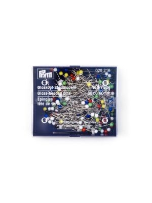Glass-headed pin, medium size, 20g, Prym 029216