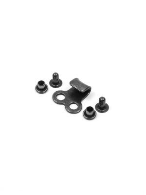 Hook for shoes with 2 rivets, 10x4mm