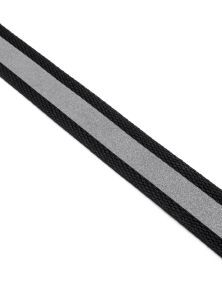 Gurtband (Polyester) mit Silber-Reflexaufdruck, 10mm