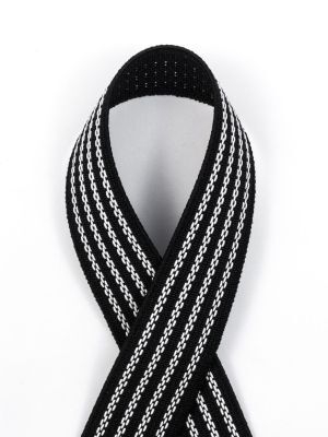 Elastic antislip braid w. interwoven elastic threads, 25mm