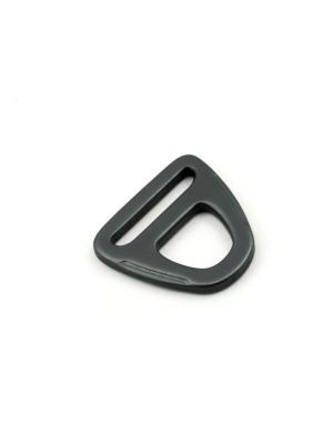 D-Ring, 25mm, with eyelet, aluminium, anodised