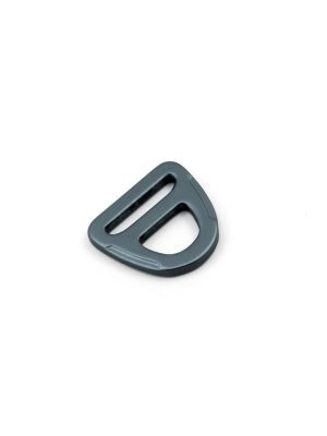D-Ring, 20mm, mit Öse, Aluminium, eloxiert