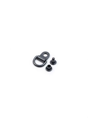D-Ring zum Nieten, inkl. Niete, 10mm