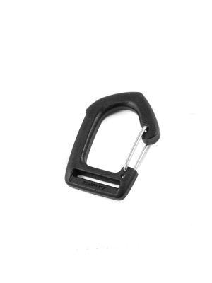 Carabiner-hook with webbing loop, 20mm, Duraflex